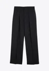 Burberry Equestrian Knight Cotton Track Pants In Gray