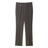 Burberry Wool Tailored Trousers In Brown