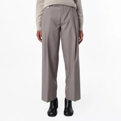 Burberry Tailored Wool Trousers In Gray