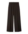 Shop Burberry Tailored Wool Trousers In Black