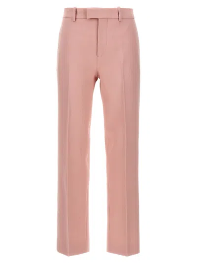 Burberry Tailored Wool Trousers In Pink
