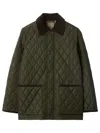 Burberry Tal Quilted Nylon Barn Jacket Clothing In Green