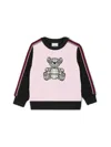 Burberry Sweatshirt Mit Thomas Teddy-patch In Pink