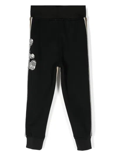 Burberry Talbot Bear-print Track Pants In Beige