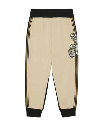 Burberry Talbot Bear-print Track Pants In Nude