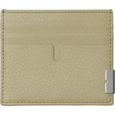 Burberry Sage Green Leather Card Holder