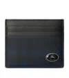 Burberry Tall Check Card Holder In Black