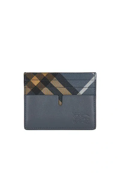 Burberry Tall Sandon Card Holder In Blue