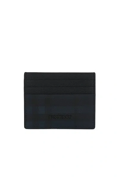 Burberry Tall Sandon Card Holder In Blue