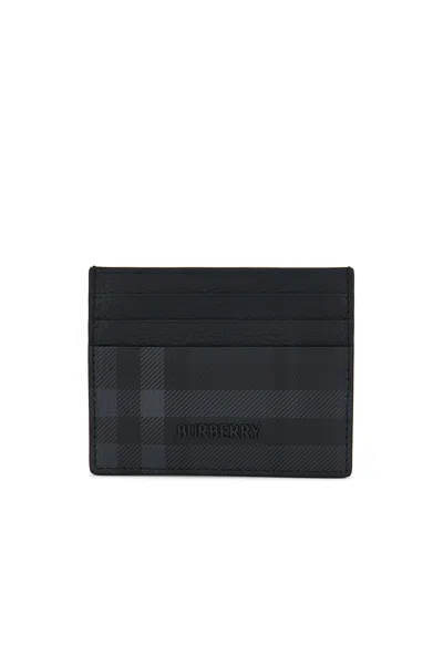 Burberry Tall Sandon Card Holder In Gray