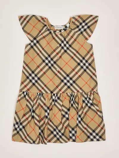 Burberry Kids' Talley Dress Dress In Brown