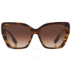 BURBERRY BURBERRY TAMSIN BROWN GRADIENT BUTTERFLY LADIES SUNGLASSES BE4366 398113 55