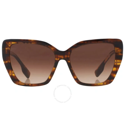 Burberry Tamsin Brown Gradient Butterfly Ladies Sunglasses Be4366 398113 55