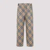 Burberry Tan Check Sweatpants In Neutral