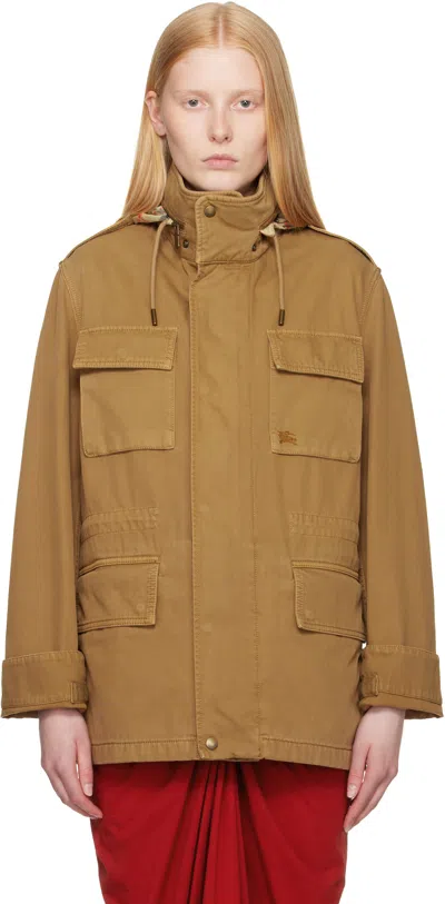 Burberry Tan Hooded Jacket