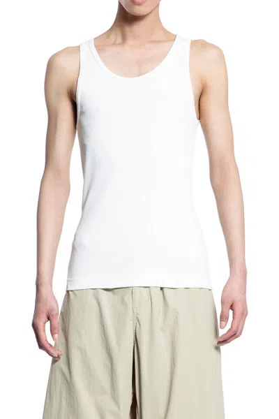 Burberry Stretch Cotton Vest In Salt