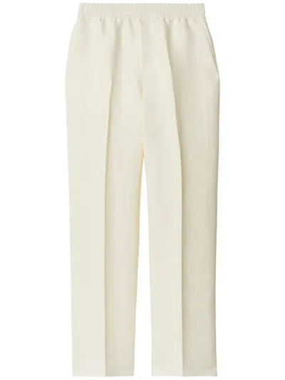 Burberry Trousers In White