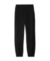 Burberry Equestrian Knight Elasticated-waist Track Pants In Black