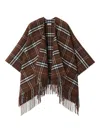 Burberry Check Wool Cashmere Cape