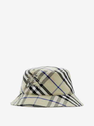 Burberry Tartan Fisherman Hat In Green