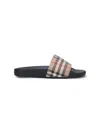 Burberry Lf Sdl Furley L Chk Slides In Multicolour