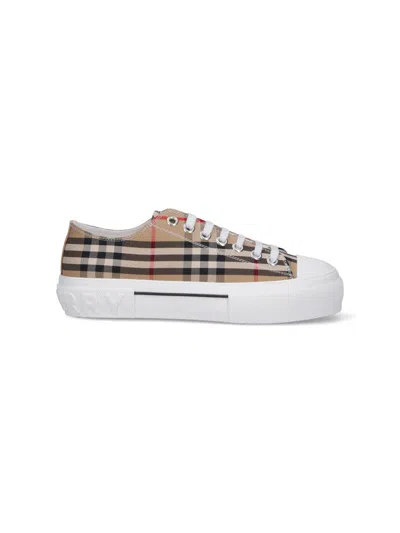 BURBERRY TARTAN PATTERN SNEAKERS