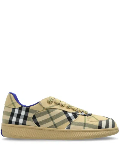 BURBERRY TARTAN PATTERN TRAINERS