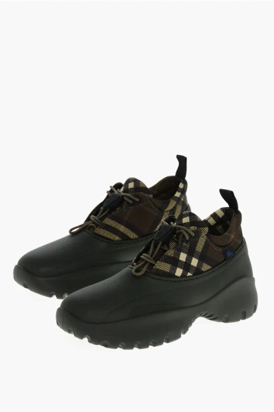 BURBERRY TARTAN PATTERNED SCOOT TREK BOOTIES