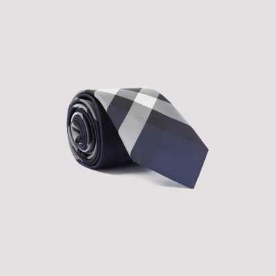 Burberry Tartan Tie In Blue