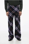 Burberry Plaid-check Straight-leg Trousers