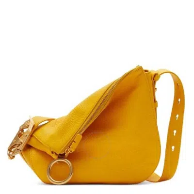 BURBERRY BURBERRY SMALL KNIGHT LEATHER SHOULDER BAG