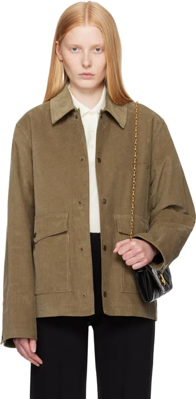 Burberry Taupe Corduroy Jacket