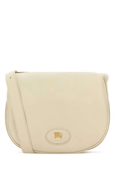Burberry Ivory Leather Tavistock Crossbody Bag Soaplightbeige Borse A Tracolla In Neutral