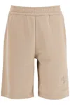 BURBERRY BURBERRY TAYLOR SWEATSHORTS WITH EMBROIDERED EKD MEN