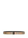 Burberry Tb Belt In Archive Beige/silver