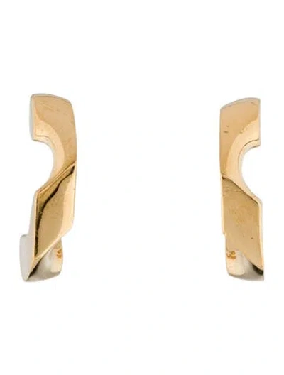 Pre-owned Burberry Tb Chain Stud Earrings In Multi