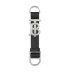 Burberry Tb Leather Keyring In Black