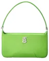 Burberry Tb Leather Shoulder Bag In Green