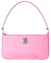Burberry Tb Leather Shoulder Bag In Pink