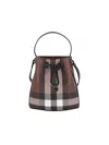 Burberry Mini Tb Checked Bucket Bag