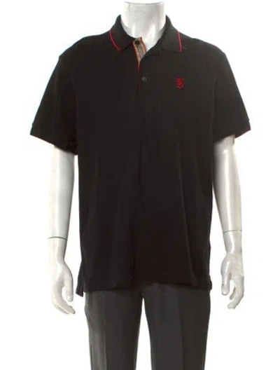 Pre-owned Burberry Tb Monogram Collar Polo Shirt In Multi