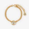 Burberry Tb Monogram Double-chain Bracelet