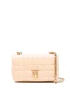 Burberry Lola Mini Quilted Leather Bag In Neutrals