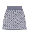 Burberry Wool-blend Jacquard Mini Skirt In White