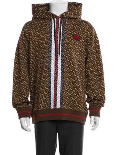 Pre-owned Burberry Tb Monogram Printed Bomber Jacket In Brown
