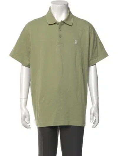 Pre-owned Burberry Tb Monogram Short Sleeve Shirt In Green