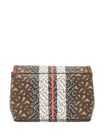 Pre-owned Burberry Tb-monogram Stripe Shoulder Bag