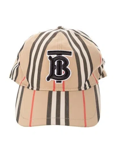 Pre-owned Burberry Tb Striped Cap In Neutral