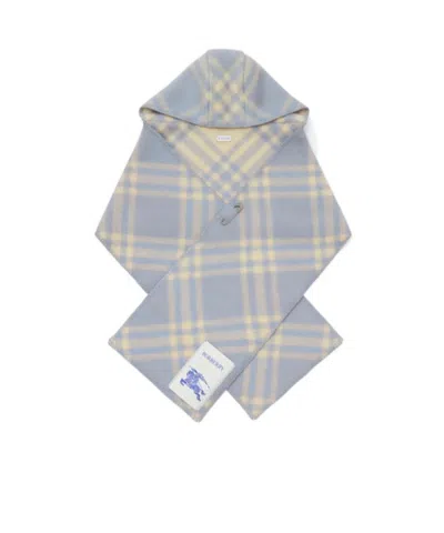 Burberry Tbar Check Hooded Scarf In Red