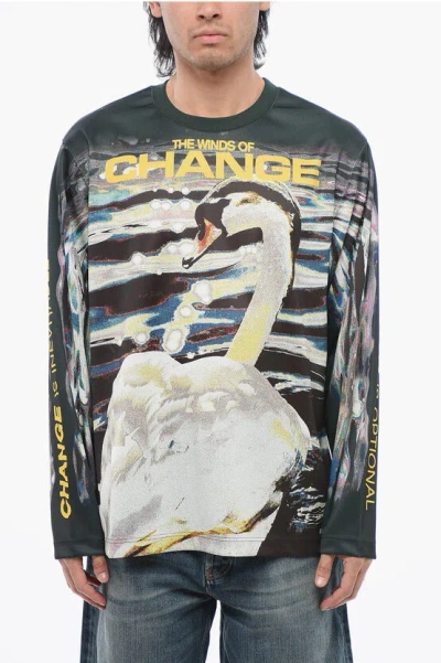BURBERRY TECH FABRIC WINDS OF CHANGE T-SHIRT